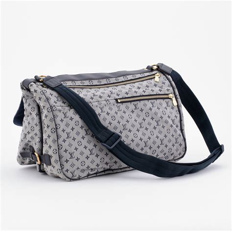 LOUIS VUITTON Mini Lin Sac a Langer Diaper Bag Blue